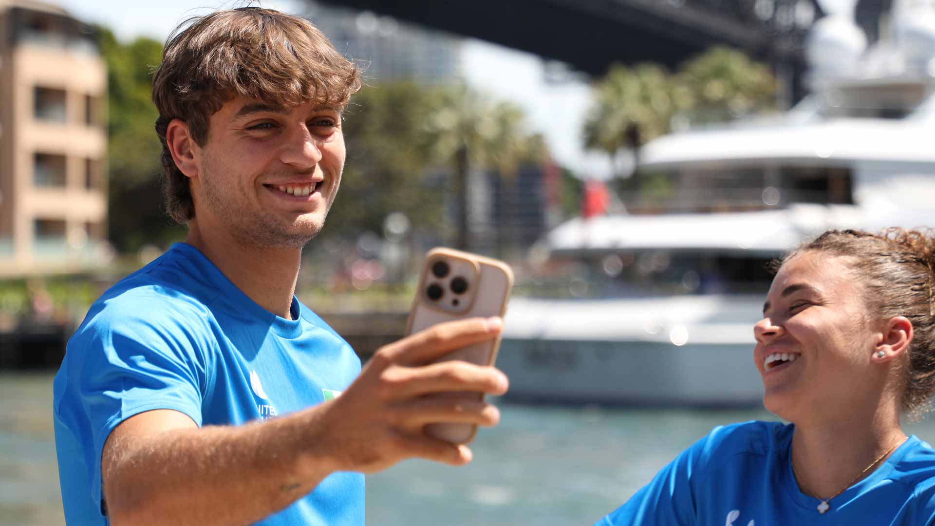 Flavio Cobolli and Jasmine Paolini
