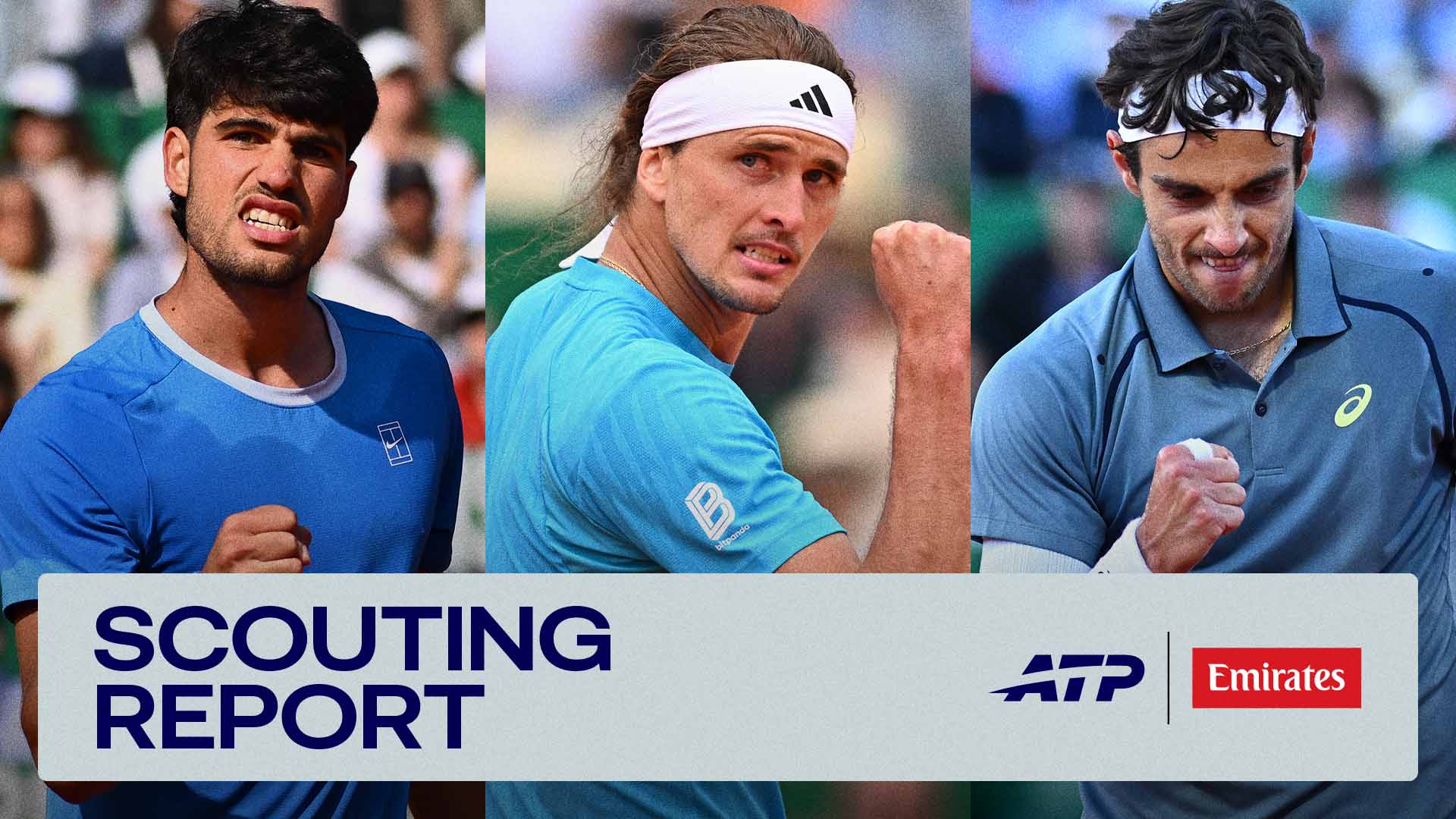 Carlos Alcaraz/Alexander Zverev/Lorenzo Musetti