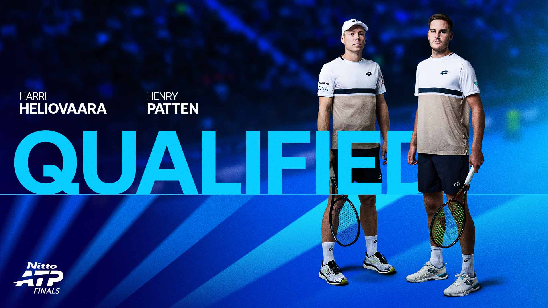 Harri Heliovaara and Henry Patten will compete in the Nitto ATP Finals for the third consecutive season.