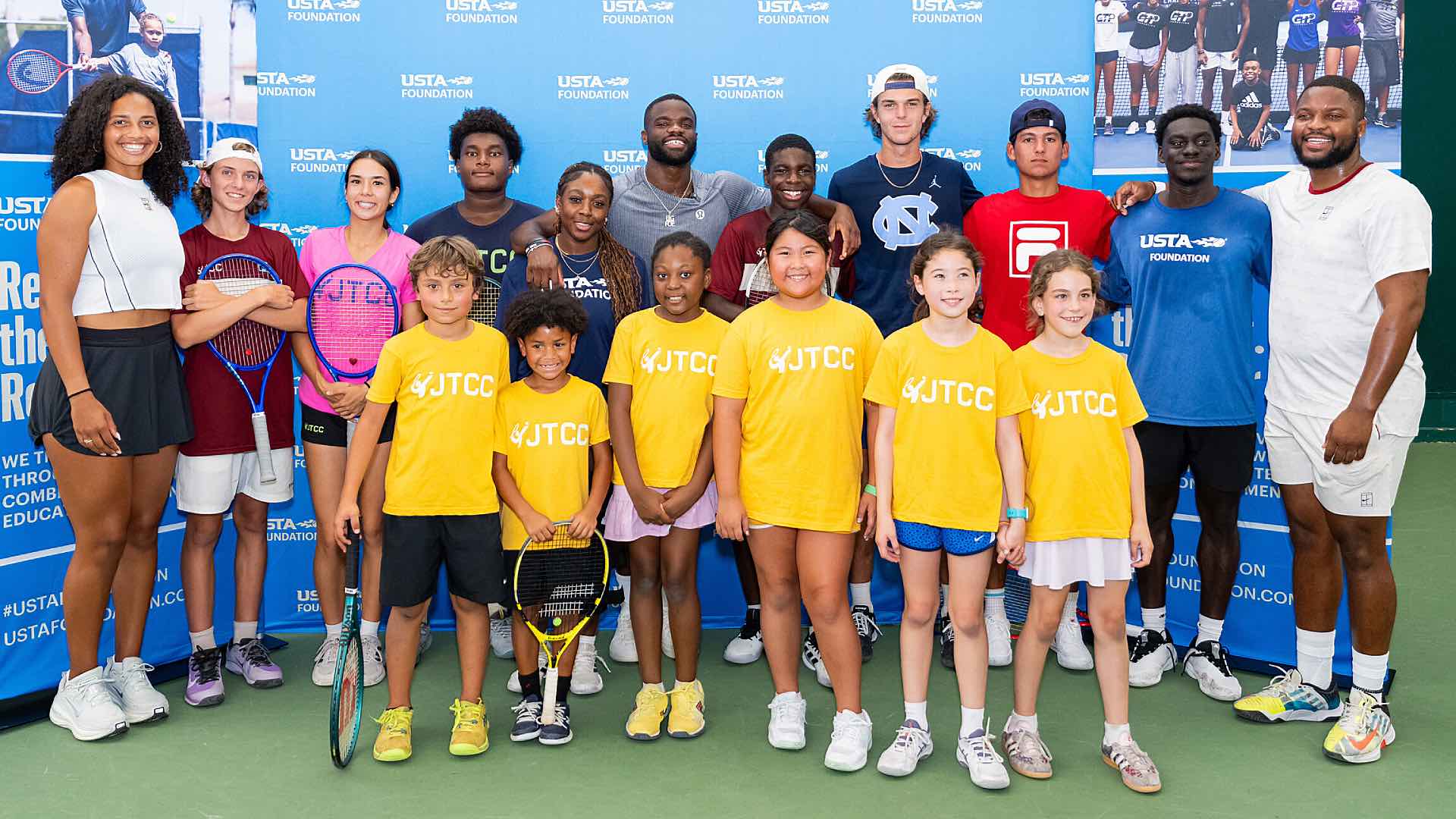 Frances Tiafoe hosted a youth tennis clinic in College Park, Maryland on Thursday.