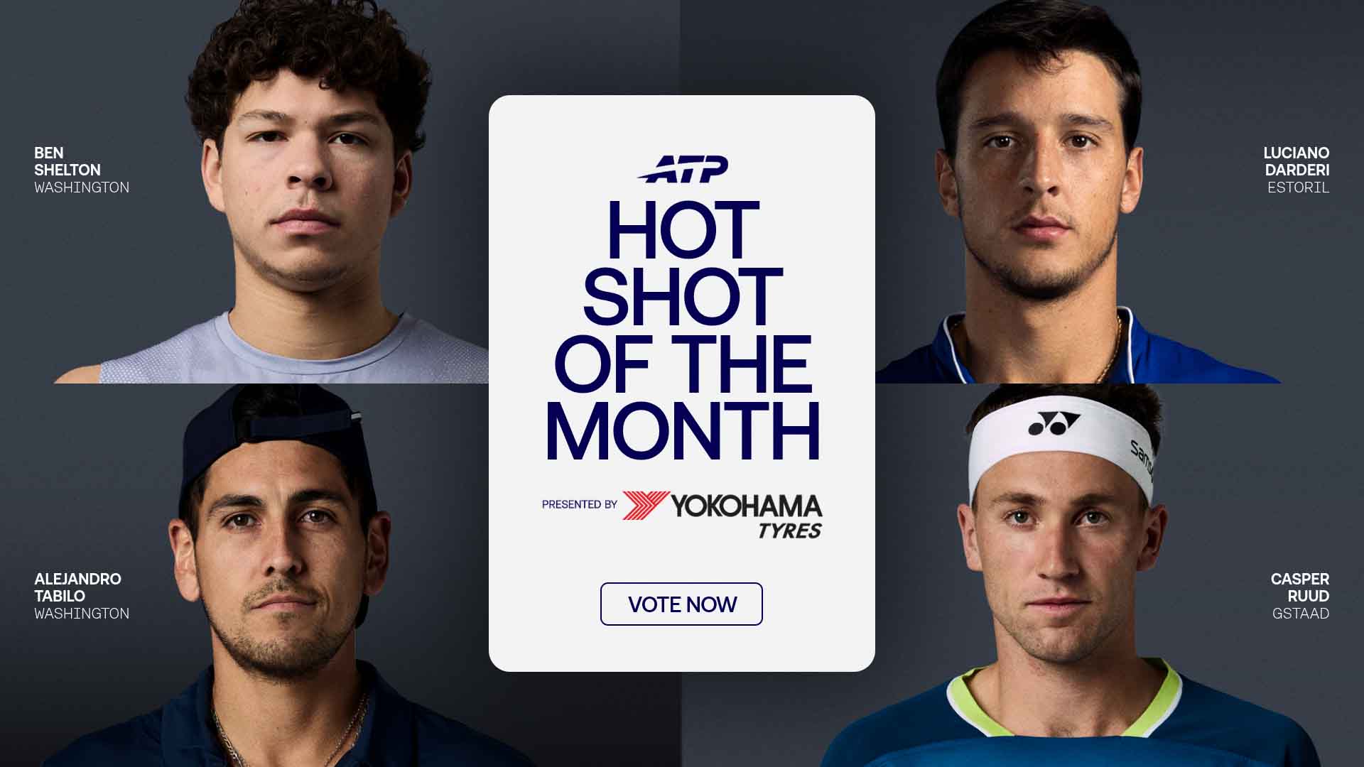 Ben Shelton, Luciano Darderi, Alejandro Tabilo, Casper Ruud