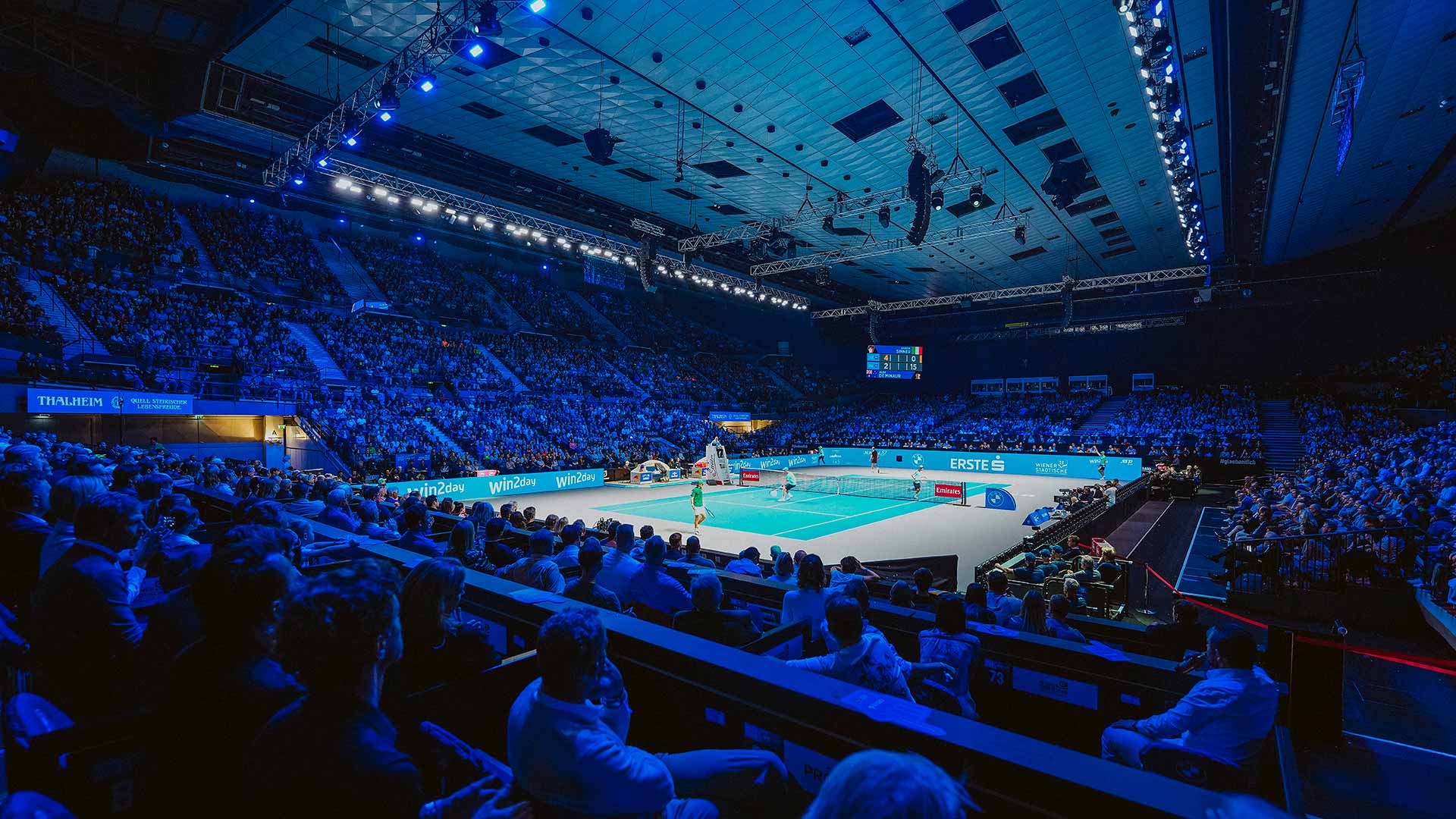 The Erste Bank Open takes place at the Wiener Stadthalle in Austria, Vienna.